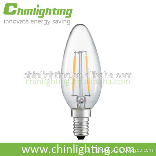 High lumen 2200k 3000k 6000k c35 a19 led filament edison bulb filament LED candle bulb